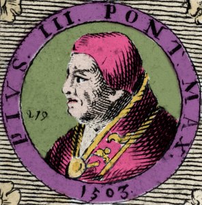 Retrato de Pio III, Francesco Todeschini Piccolomini (1439-1503), eleito Papa em 22 de setembro de Anonymous Anonymous