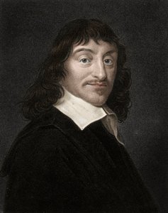 Retrato de René Descartes (1596-1650), filósofo e escritor inglês de Anonymous Anonymous