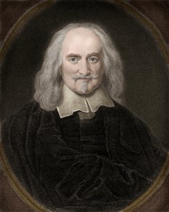 Retrato de Thomas Hobbes (1588-1679) Filósofo inglês - Thomas Hobbes 1588-1679 Filósofo inglês e teórico político de Anonymous Anonymous