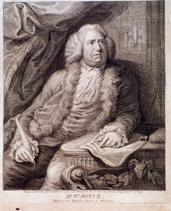 Retrato do compositor inglês William Boyce (Gravura. século 18) de Anonymous Anonymous