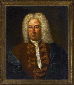 Retrato do compositor Georg Friedrich Handel (Haendel) (1685-1759), Anônimo. Óleo sobre tela, tamanho : 76x64 de Anonymous Anonymous