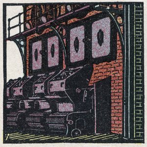 Geradores de vapor: bateria da caldeira. Ilustração anónima de 1925. Coleção privada. de Anonymous Anonymous