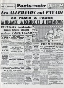 A Batalha da Bélgica ou Campanha Belga - 18 dias de campanha - invasão da Bélgica pelas tropas alemãs durante a Segunda Guerra Mundial - PARIS EVIOR de 11-05-1940 - ALEMANHA INVASED HOLLAND - BÉLGICA E LUXEMBURGO - de Anonymous Anonymous