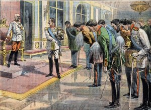 O Jubileu de François José I (1830-1916) Imperador da Áustria. Gravura do jornal "Le Petité Parisien". de Anonymous Anonymous