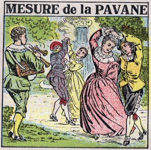 A arte dos sons: medir o pavimento (dança). Ilustração anónima de 1925. Coleção particular. de Anonymous Anonymous