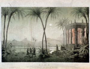 As margens do Nilo. Ilustração para o ato III de Aida, ópera de Giuseppe Verdi de Anonymous Anonymous
