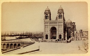 A cidade de Marselha e seus arredores por volta de 1885 -1890: a catedral em construção, Coleção particular de Anonymous Anonymous