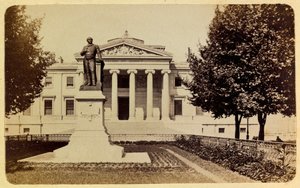 A cidade de Marselha e seus arredores por volta de 1885 -1890: o tribunal, coleção privada de Anonymous Anonymous