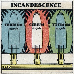 Radiação térmica: incandescente. Ilustração anónima de 1925. Coleção privada. de Anonymous Anonymous