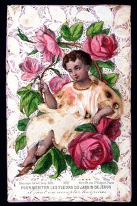Para merecer as flores do jardim de Jesus, você deve aceitar os espinhos delas. Estreia no século XX. Coleção Particular de Anonymous Anonymous