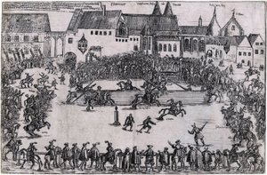 Torneio na época de Henrique I o Fowler (938) (Henri I de Saxe ou de Germanie, dit Henri l