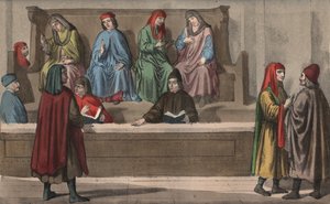 Merchant tribunal, ou tribunal de comércio - Século XV - Merchant tribunal, Itália de Anonymous Anonymous