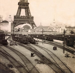 Exposição Universal de 1900 - Exposition Universelle de 1900 em Paris: La gare du Champs de Mars - coleção particular de Anonymous Anonymous