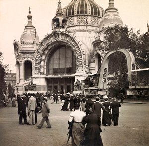 Exposição Universal de 1900 - Exposition Universelle de 1900 em Paris: Palais de la Metallurgie - coleção particular de Anonymous Anonymous