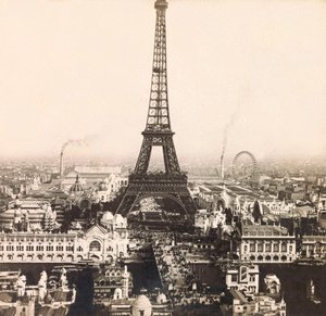 Exposição Universal de 1900 - Exposition Universelle de 1900 em Paris: Vista panorâmica dos Champs de Mars - coleção particular de Anonymous Anonymous