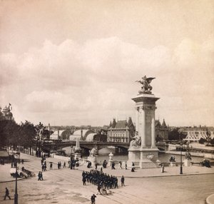 Exposição Universal de 1900 - Exposição Universelle de 1900 em Paris: Pylon da ponte Alexandre III - coleção particular de Anonymous Anonymous