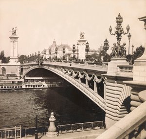 Exposição Universal de 1900 - Exposition Universelle de 1900 em Paris: A ponte Alexandre III - coleção particular de Anonymous Anonymous
