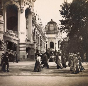Exposição Universal de 1900 - Exposition Universelle de 1900 em Paris: Vista da Champs de Mars - coleção particular de Anonymous Anonymous