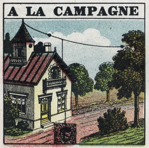 Telefonia sem fio: no campo. Ilustração anônima de 1925. Coleção privada. de Anonymous Anonymous
