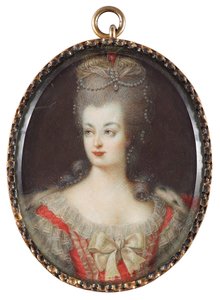 retrato da Rainha Maria Antonieta de França (1755-1793) de Anonymous Anonymous