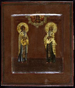 Santos Gúrias de Kazan e Varsonofius de Tver, século XVII de Anonymous Russian icon painter