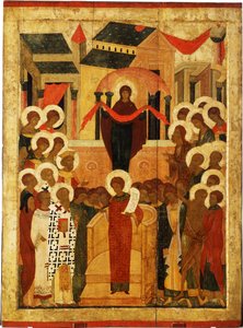 A proteção da mãe de Deus Pokrov, segunda metade do século XV.
