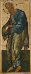 O Santo Apóstolo André Da Gama Deesis de Anonymous Russian icon painter