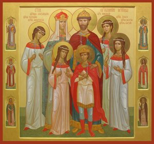 A família morta do czar Nicolau II, 2004-2007 de Anonymous Russian icon painter