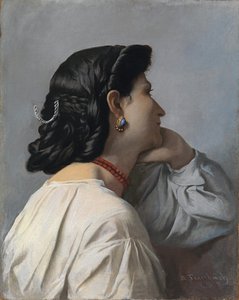 Estudo da cabeça de Ifigênia de Anselm Feuerbach