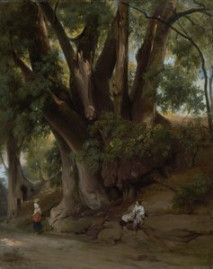 Italian Treescape (estrada em Albano) de Anselm Feuerbach