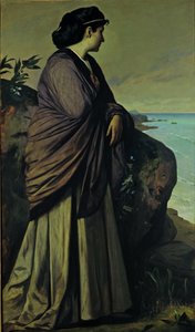 À beira-mar (Ifigênia moderna) de Anselm Feuerbach