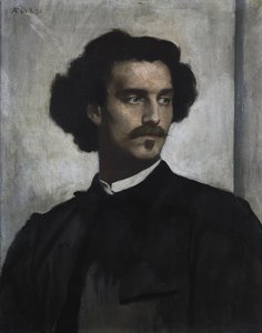 Auto-retrato, 1873 de Anselm Feuerbach