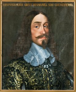 Retrato do Conde Johan Axelsson Oxenstierna 1611-1657. de Anselm van Hulle