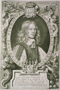 Bengt Gabrielsson Oxenstierna (1623-1702) de &39;Portraits of Illustrious Men&39;, gravado por Petrus de Iode, publicado em 1706