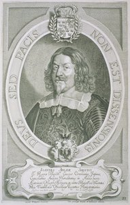 Johann Adler Salvius (1590-1652), de &39;Portraits of Illustrious Men&39;, gravado por Petrus de Iode, publicou 1706