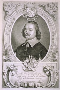 Matthias Mylonius Biorenklou (1607-71) de &39;Portraits of Illustrious Men&39;, publicado em 1706 de Anselmus van Hulle