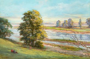 Martlesham Creek perto de Woodbridge, Suffolk
