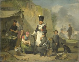 O seguidor do acampamento de Anthonie Constantijn Govaerts