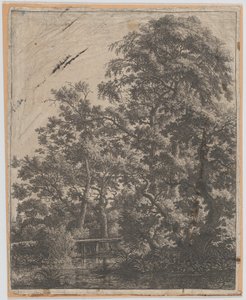 Uma Pequena Ponte sobre uma Ribeira, Séc. XVII. de Anthonie Waterloo