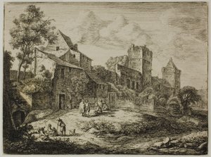 O pátio em frente da estalagem, de Twelve Landscapes