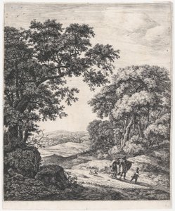 A Partida de Hagar, século XVII. de Anthonie Waterloo