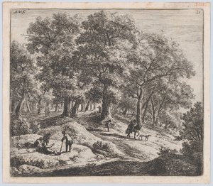 Os caçadores, século XVII. de Anthonie Waterloo