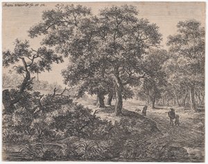As Três Árvores, século XVII. de Anthonie Waterloo