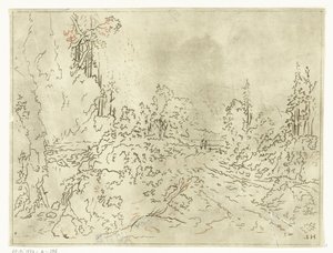 Paisagem montanhosa de Anthonie van den Bos