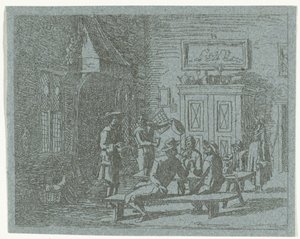 Interior de uma estalagem de Anthonie van den Bos