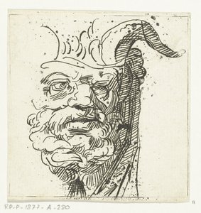 Cabeça de um sátiro de Anthonie van den Bos