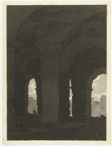 Sob os arcos do Coliseu de Anthonie van den Bos