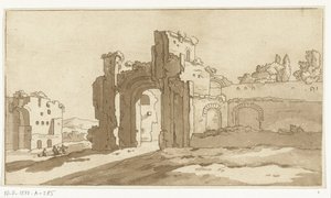Ruínas do grande salão das Termas de Caracalla, Roma