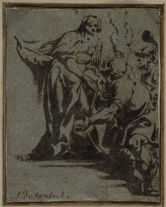 Uma cena da mitologia clássica, 1600s.