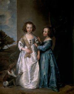 Retrato Elisabeth e Filadélfia Wharton de Anthony van Dyck